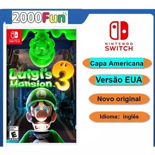 Luigi’s Mansion 3 Nintendo Switch Jogo Physical Media Novo Versão EUA