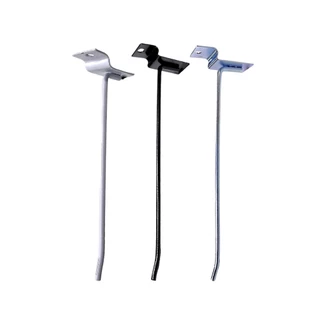 Kit de 20 Ganchos Preto Prata e Branco Para Painel Canaletado Lojas - Escolha os Tamanhos