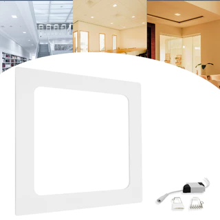 Painel Plafon Led 12w Embutir Quadrado Luminária Slim Unitario ou Kit 4