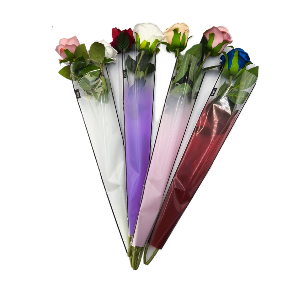 Embalagem Para Botão de Flor Rosa - Saco Cone Para Flores Pct 50 ...