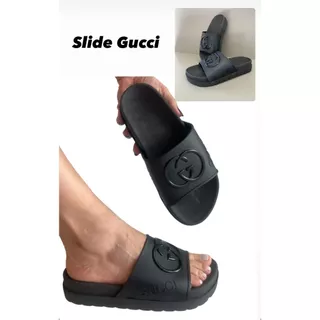 Chinelo feminino slide Grifre sandália plataforma alta