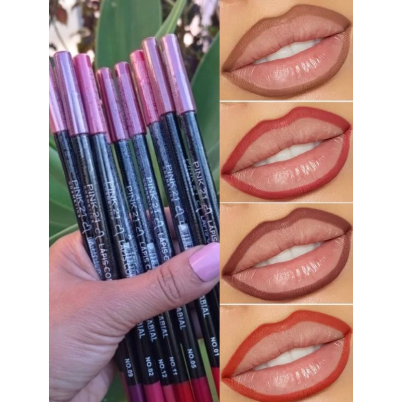 LÁPIS CONTORNO LABIAL PINK 21 | Shopee Brasil