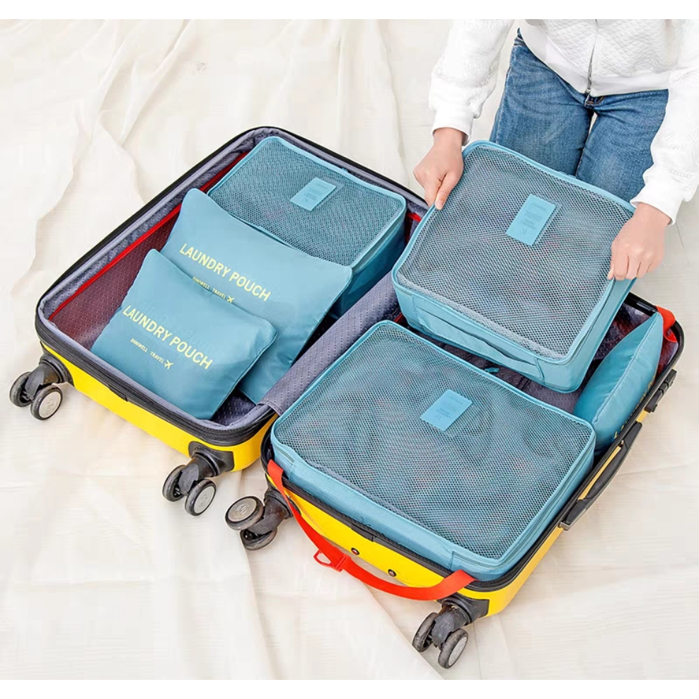 Kit com 6 uni Necessaire De Mala De Bagagem hx7043