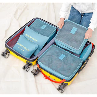 Kit com 6 uni Necessaire De Mala De Bagagem hx7043