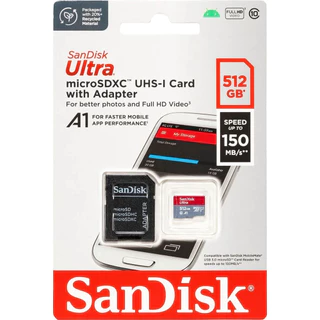 Sandisk Cartão De Memória Cartão Sd A1 512GB para switch celular tablet Microsd Card 100% Original
