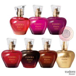 Eudora Kiss Me Colônia 50ml: Now, Rosa Marcante, More, Nude Caramelo, Lovely e Cabernet