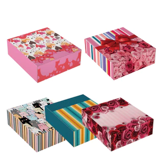 Kit 12 Caixa Para Presente Quadrada P 15,5x22,5x4,4