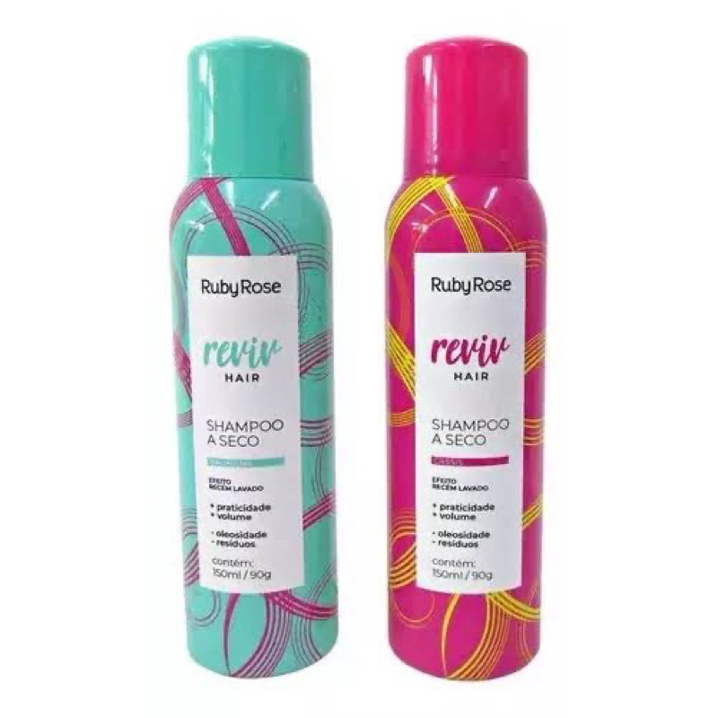 Shampoo A Seco Ruby Rose Reviv Hair 150ml | Shopee Brasil