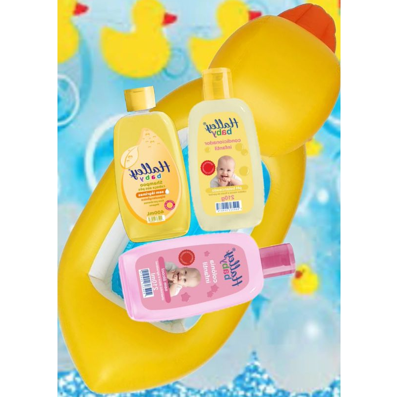 Kit Banho Halley Baby Sem Alcool Nova Formula (Seu bebê sempre cheiroso ...