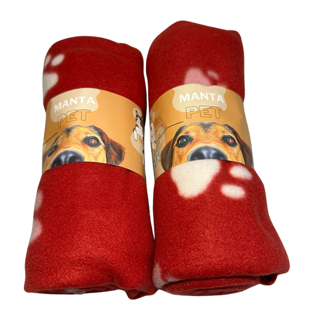 Kit 2 Mantas Pet Cobertor Cachorro Gato Microfibra Soft Macia