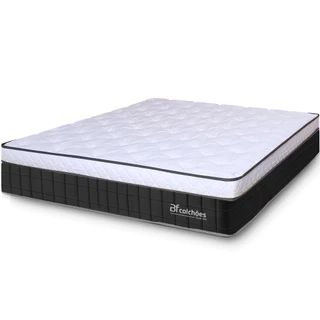 Colchão Queen Molas Ensacadas Firme de Pillow Espuma D45 158x198X26 BF Colchões