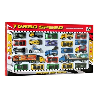 Kit 23 Carrinhos Miniatura Moto Caminhão Carro