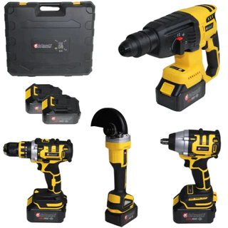 Kit Multi Ferramentas 4 em 1 – Potência 58V para Transformar Seus Projetos com Eficiência e Praticidade!