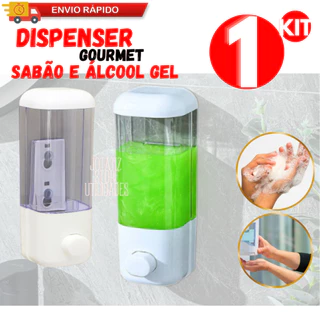 Dispenser De Parede Porta Shampoo Condicionador Sabonete Detergente Com Ventosa Para Banheiro Clínica Hospital Condomínio