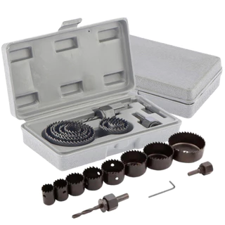 Jogo Kit De Serra Copo Para Madeira 19 A 64 mm Com Maleta