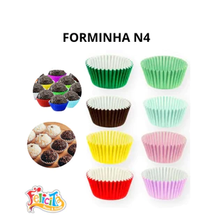 Forminha De Papel N4 Cores Plac Para Brigadeiro C/100
