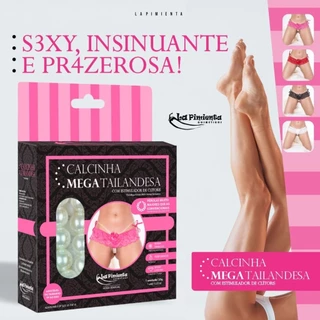 CALCINHA TAILANDESA SEXY FIO DENTAL TAMANHO ÚNICO C/ PÉROLAS ESTIMULADORAS LA PIMIENTA