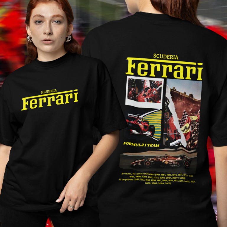 CAMISETA TITULOS SCUDERIA [100%ALGODÃO]