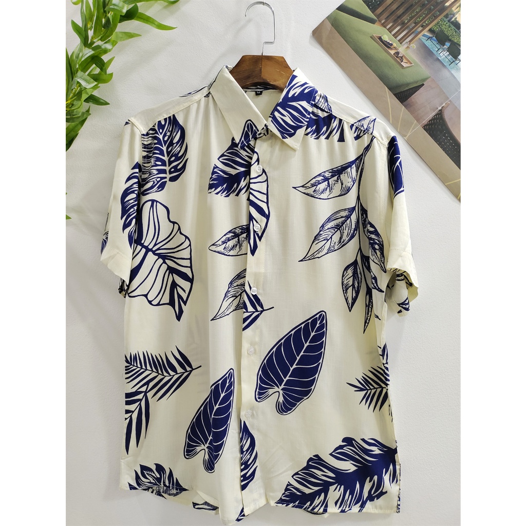 Camisas Social Floridas Masculinas Confortável Havaiana Estampadas 100% VISCOSE encolhe um pouquinho