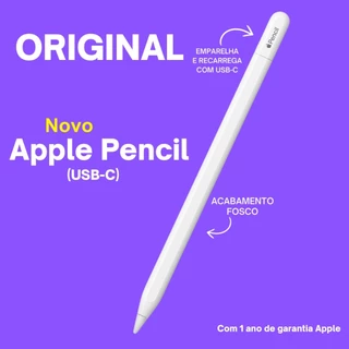 Caneta Apple Pencil USB-C Lançamento Lacrado 1 Ano de Garantia Apple
