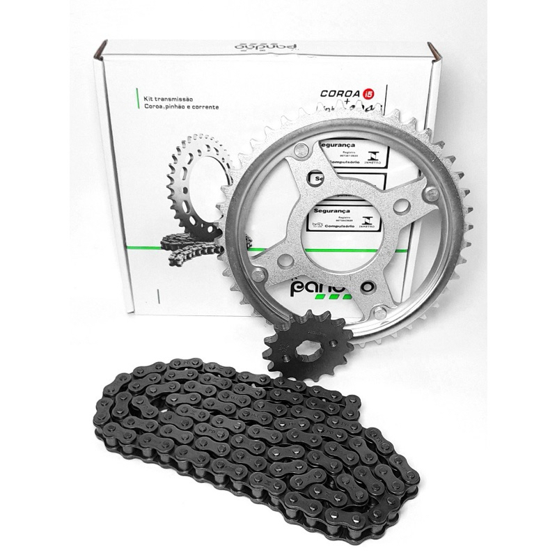 Kit Relação Transmissão Tração Honda XRE 300 TODAS ACO 1045 PANDAO