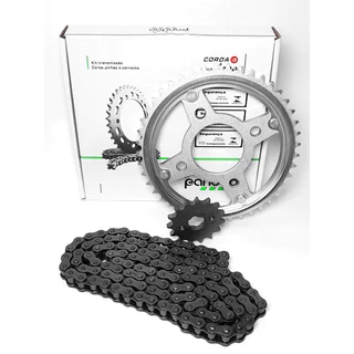Kit Relação Transmissão Tração Honda XRE 300 TODAS ACO 1045 PANDAO