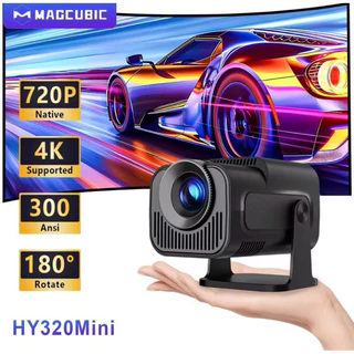 Projetor Magicubic Original Portátil, 4k, Android 11, 720P nativo, 300ANSI, HY320, Dual Wifi6, BT5.0 + Brinde Pronta Entrega