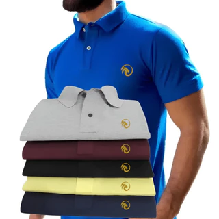 Kit de 5 Camisas Gola Polo Bandeirinha Queima de Estoque!2