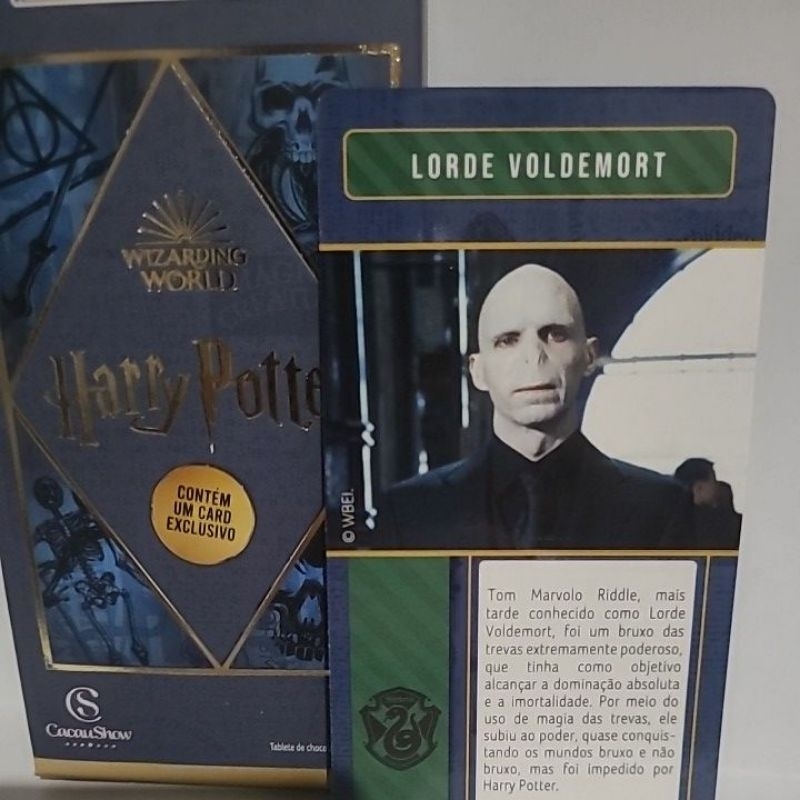 card cacau show harry potter voldemort | Shopee Brasil