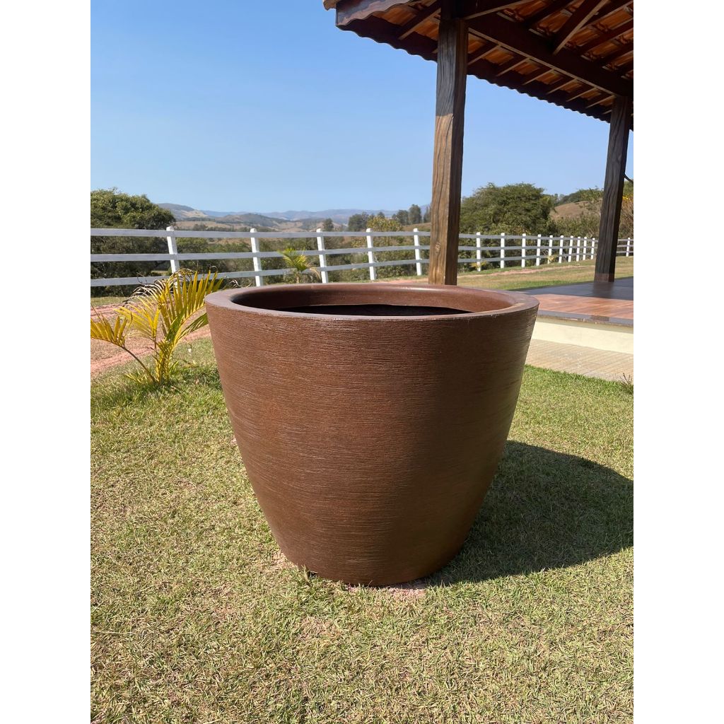 Vaso redondo cone com textura Tamanho GG | Shopee Brasil