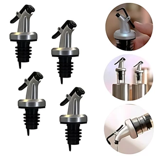 Kit 6 Bico Dosador Dosadores Plástico Para Garrafa Azeite Vinagre Multiuso Universal 4,5x3x3cm