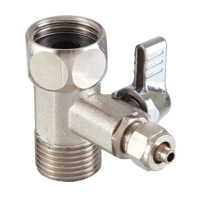 Adaptador Torneira Purificador C Registro Rosca 1/2 Mang 1/4