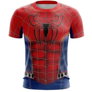 Camiseta/Camiseta Homem Aranha dryfit 3d Treino Super Herois Crianças e Adultos