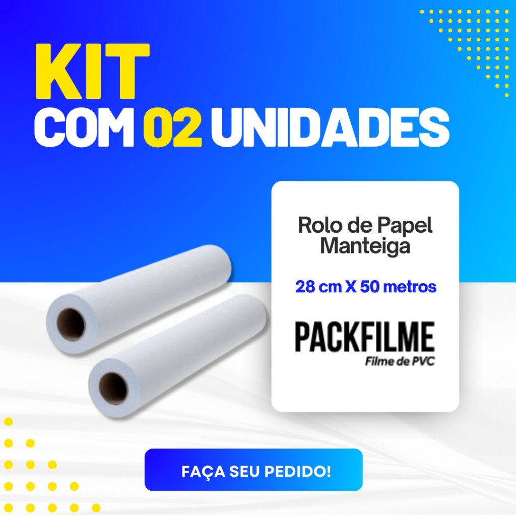 KIT 2 Rolo De Papel Manteiga 28 Cm X 50 Metros para Assar Forno Air Fryer Desenhos Arte