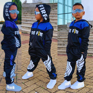 Conjunto Infantil Juvenil Free fire Angelical Blusa + Calça tamanhos 8 ao 14 anos