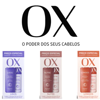 Promopack OX Nutre, Longos ou Lisos Shampoo + Condicionador 375+170ml