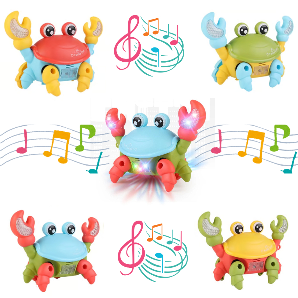 Brinquedo Caranguejo Fujão Musical Som Luz E Movimento Infantil Crianças  ENVIO IMEDIATO | Shopee Brasil