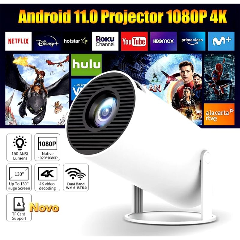 Projetor de Imagem Ultra HD 4K | Shopee Brasil