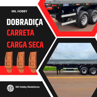 PACOTE C/ 40 UN DOBRADIÇAS CARRETA ESCALA1:32