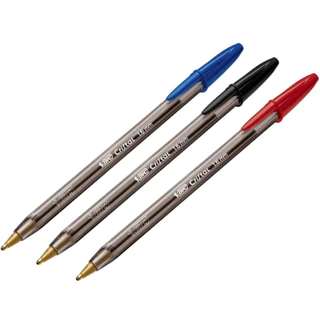 Caneta Esferográfica BIC Cristal Intenso Ponta Grossa de 1.6mm, Bold, Tampa Ventilada,