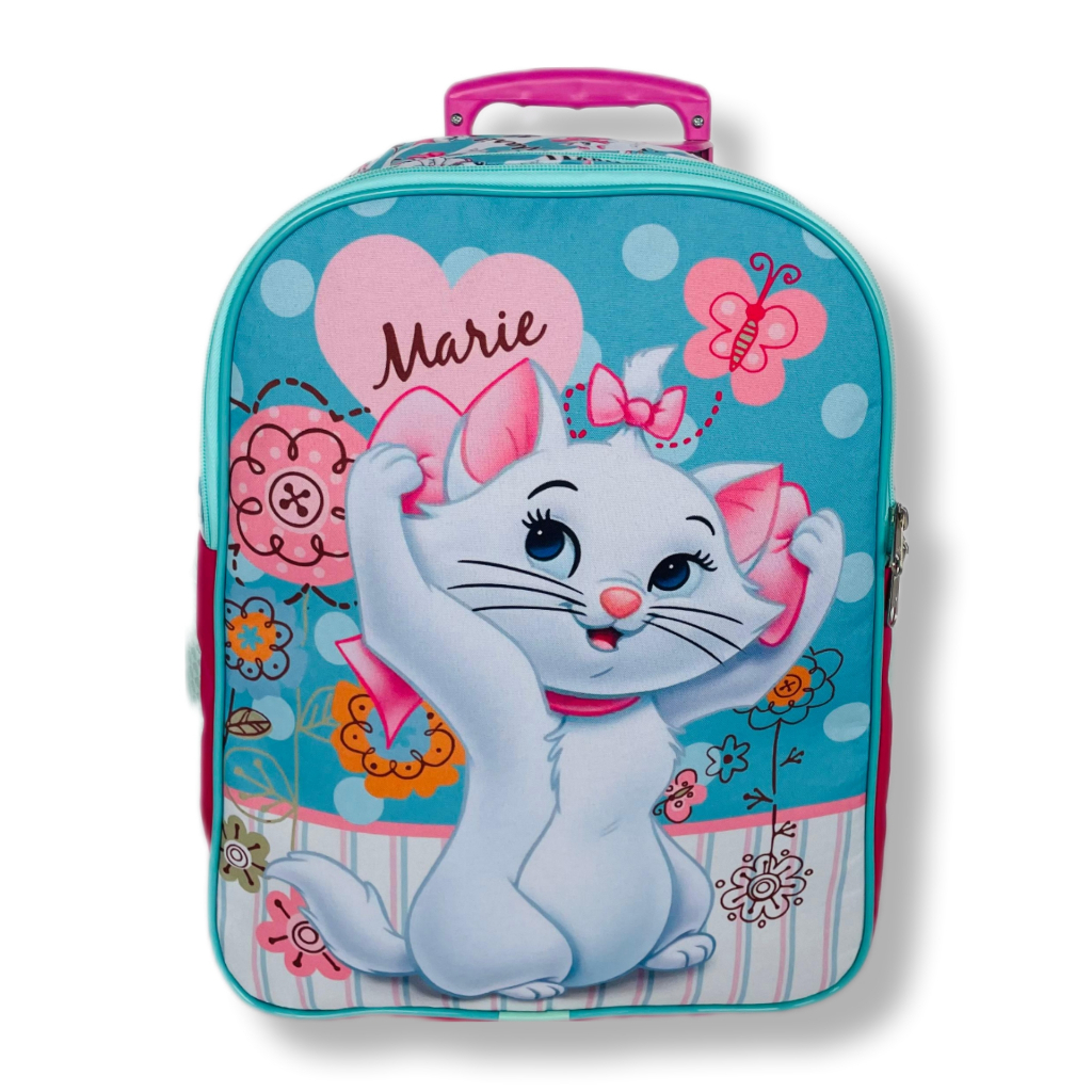Mochila Infantil Escolar de Rodinha Gatinha Marie M | Shopee Brasil