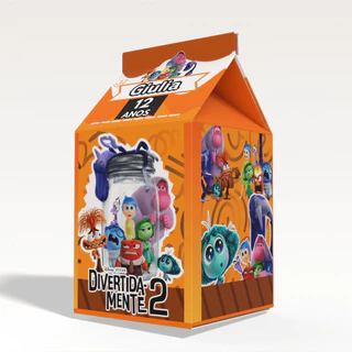 Caixinha Milk Divertidamente 2 para Festa Personalizada - Lembrancinha para Festa