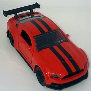 Coleção Miniatura carrinho de ferro Camaro e Mustang GT com aerofolio