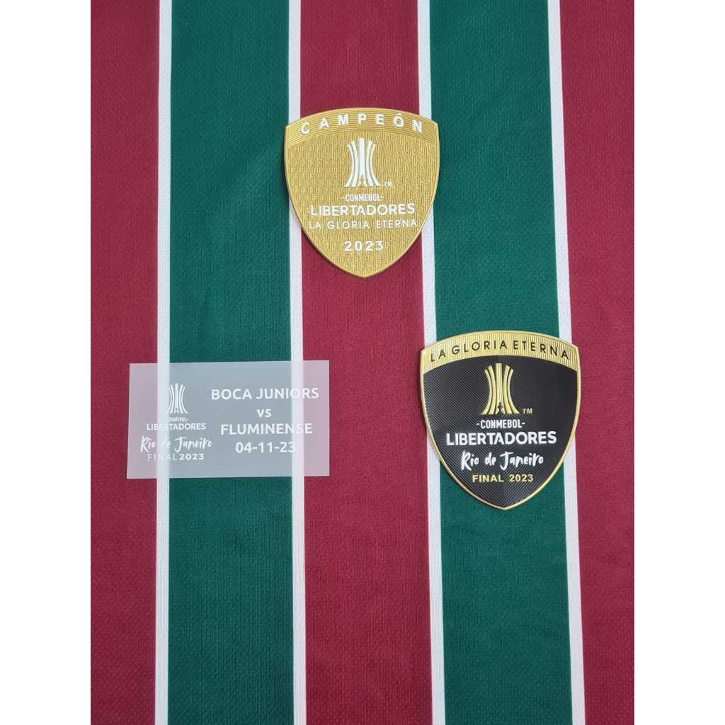 Kit Patch Campeão Libertadores 2023 + Glória Eterna Rio de Janeiro + Matchday Fluminense x Boca