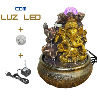 Fonte De Agua Decorativa Ganesha Cascata Feng Shui