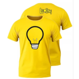 Camiseta Leozinho Emily Vick Camisa amarela Lâmpada com nome do Leozinho nas costas