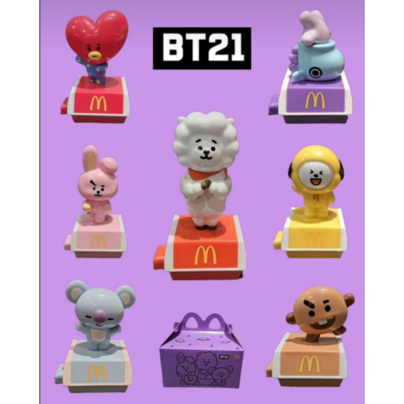 Bonecos BT21 K-Pop BTS McDonalds (Originais e Lacrados)/(Unidade