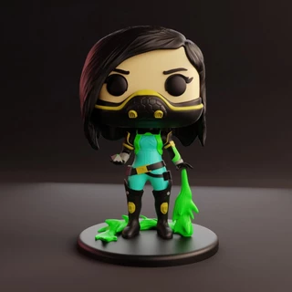 VIPER VALORANT FUNKO POP PERESONALIZADO 3D
