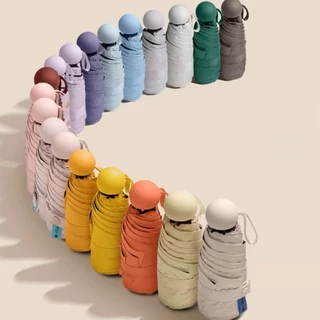 Guarda Chuva De Bolso Impermeável Portátil À Prova De Uv Parasol