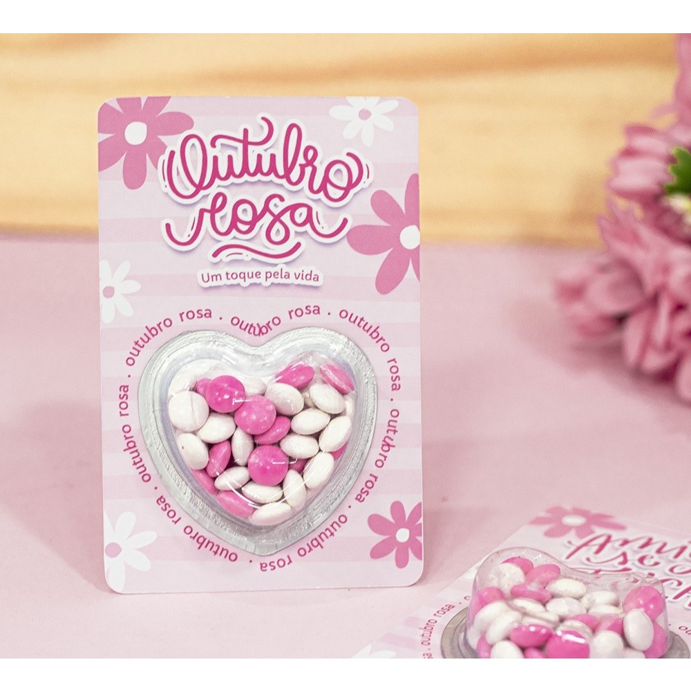 Cartões Outubro Rosa Cartões Mimo Lembrancinha Cliente | Shopee Brasil